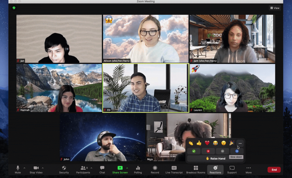 Zoom: An immensely popular platform for virtual meetings, enabling face-to-face interactions across geographical boundaries. Image Source: Team Building Hub